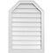 Ekena Millwork Octagonal Top Surface Mount PVC Gable Vent w/ 2"W x 1-1/2"P Brickmould Frame, 22"W x 32"H GVPOT22X3202SN - alternate 1